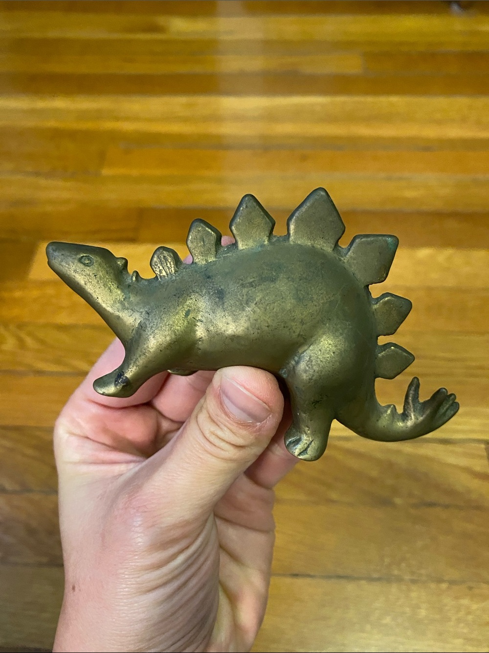 Vintage Brass Stegosaurus Figurine